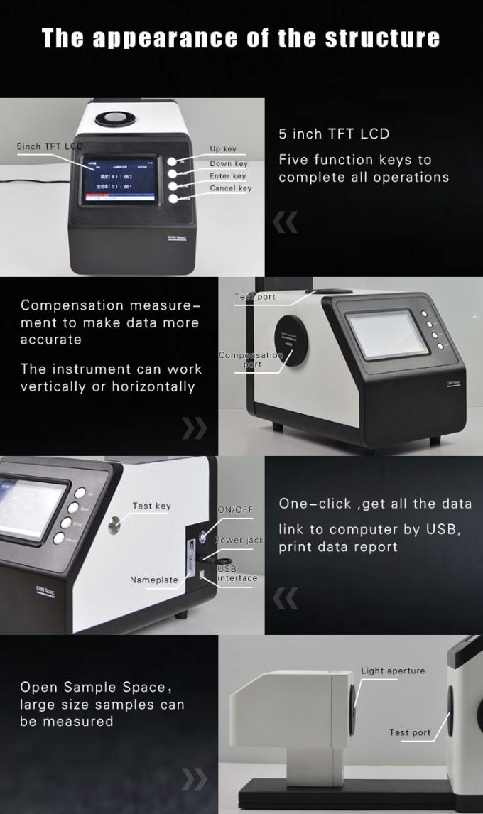 CHN Spec TH-100 ASTM D1003の霞のメートル テスト ライト伝送および霞の計器