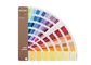 色彩フォーマットで整理される繊細なデザインのPantone色の材料見本色